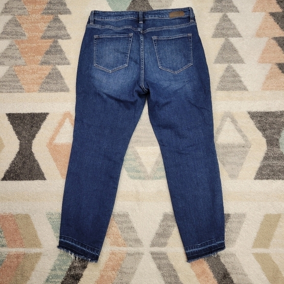 Jag Jeans Womens Viola Blue Denim High Rise Raw Hem Skinny Jeans 12 - Picture 8 of 8